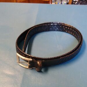 Black Leather Men's Belt Wilson Leather size Large